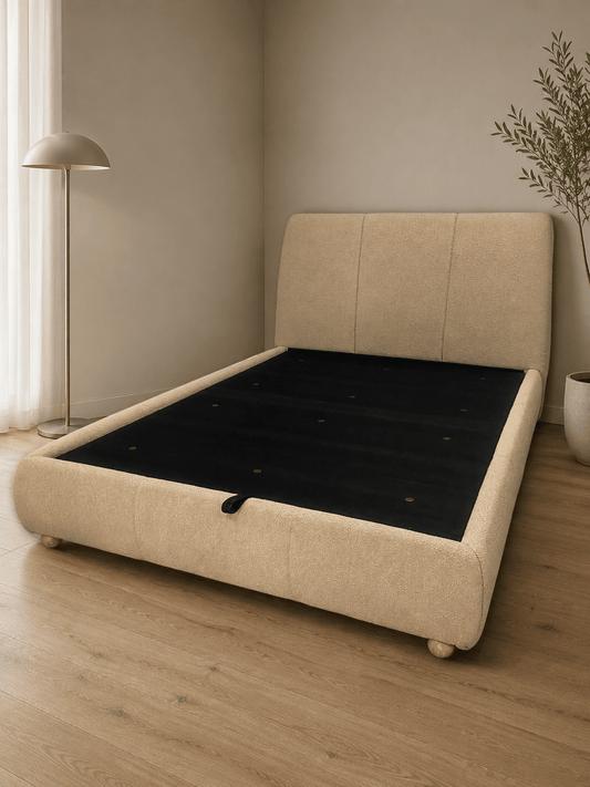 Haven upholstered gas lift storage bed frame from Best Beds