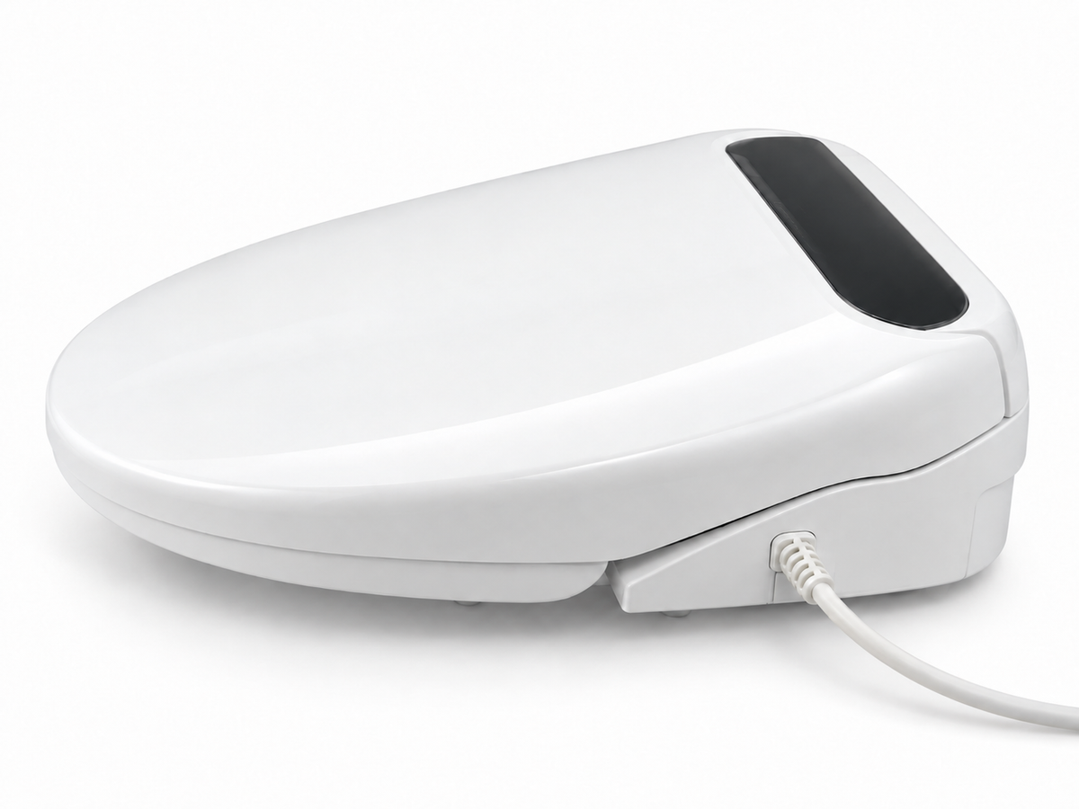 Power cord connection on the OSHONIC Essence smart bidet seat
