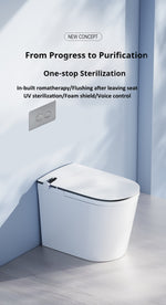OSHONIC Aura Edge smart toilet, certified model LF720K-DW — front view