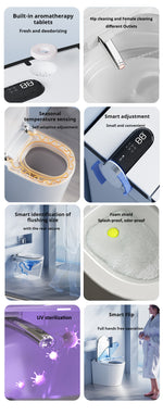 OSHONIC Aura Edge smart toilet, certified model LF720K-DW — angled view