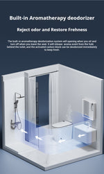 OSHONIC Aura Edge smart toilet, certified model LF720K-DW — side view