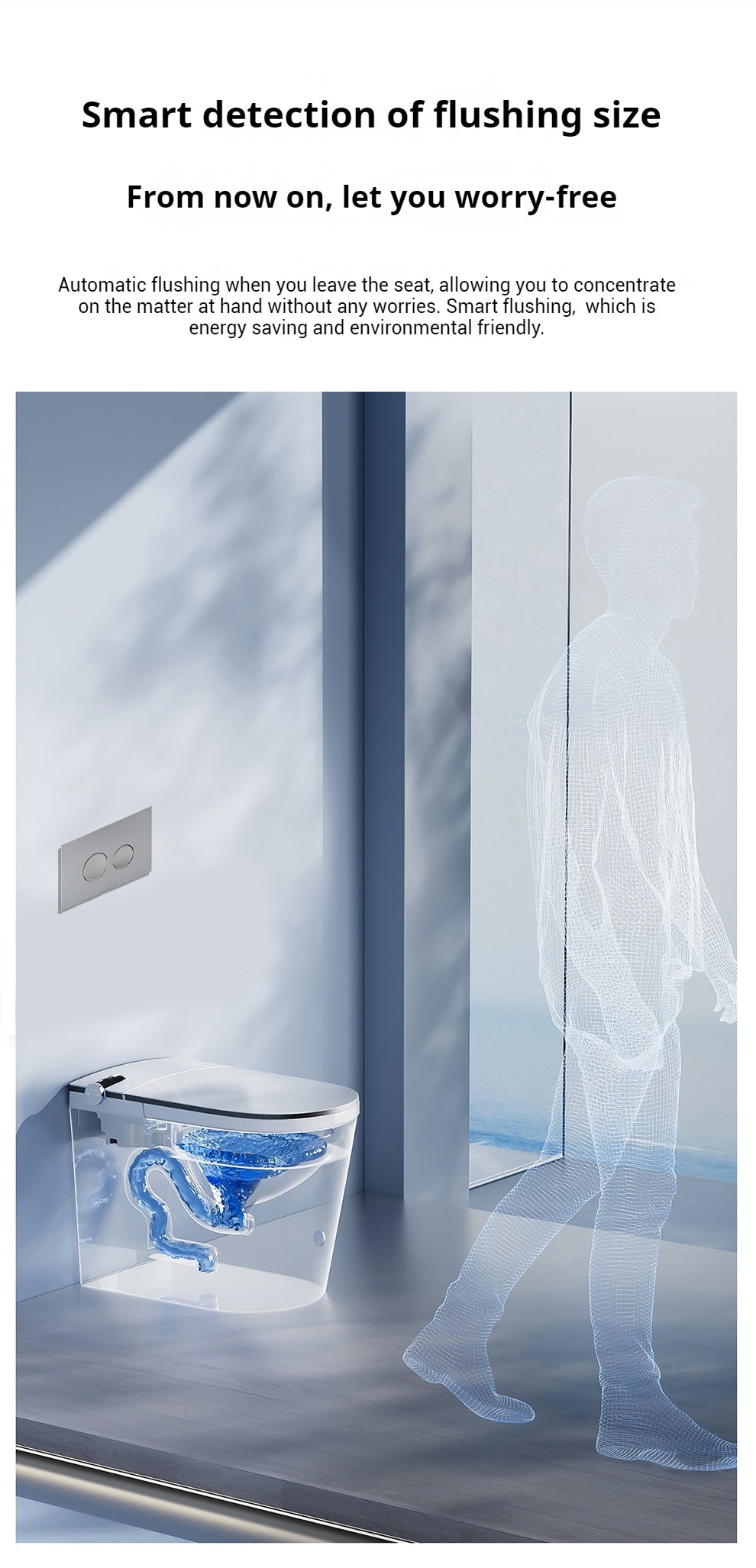 OSHONIC Aura Edge smart toilet, certified model LF720K-DW — product view 6