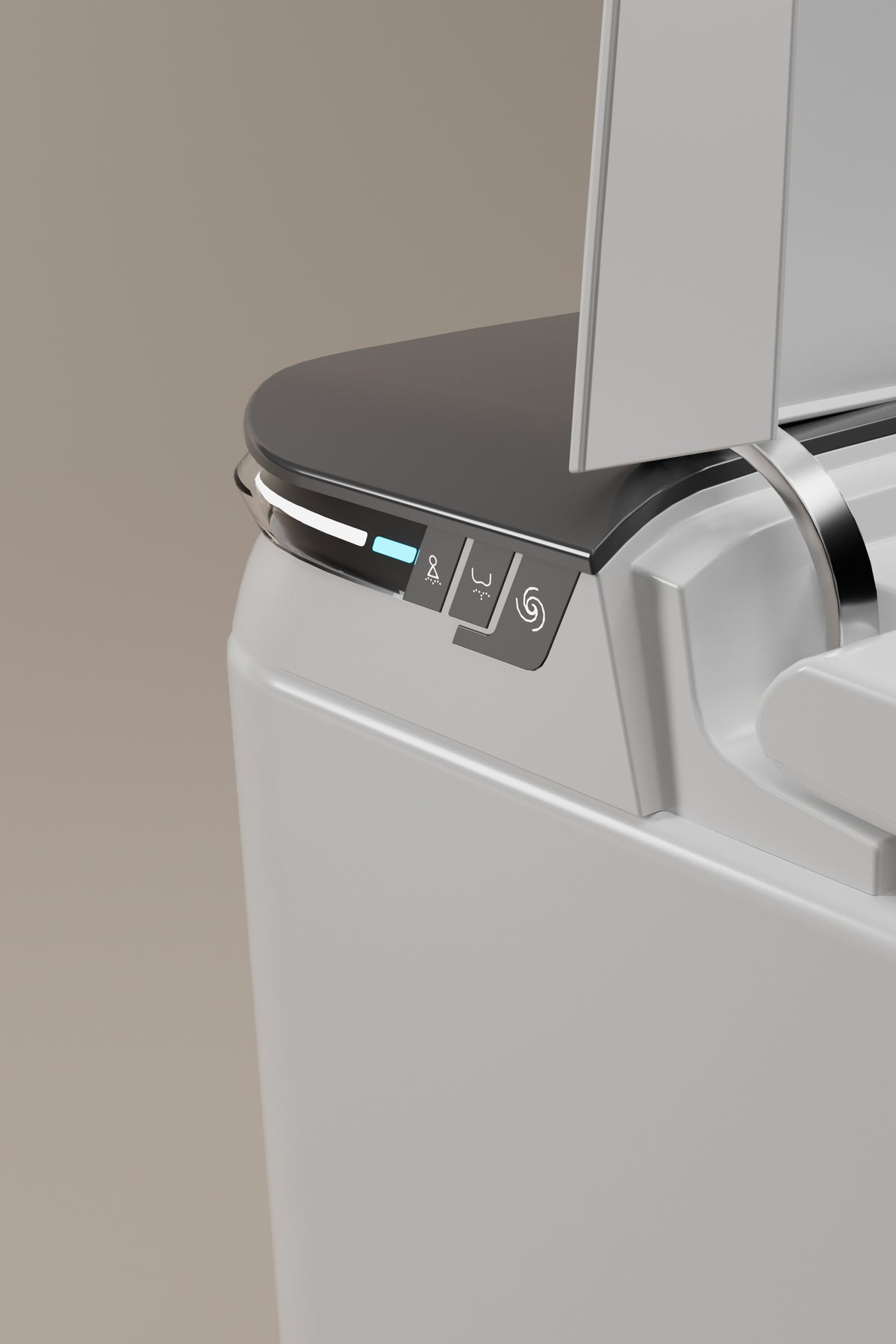 OSHONIC Aura Flex smart toilet, certified model LF712U — angled view