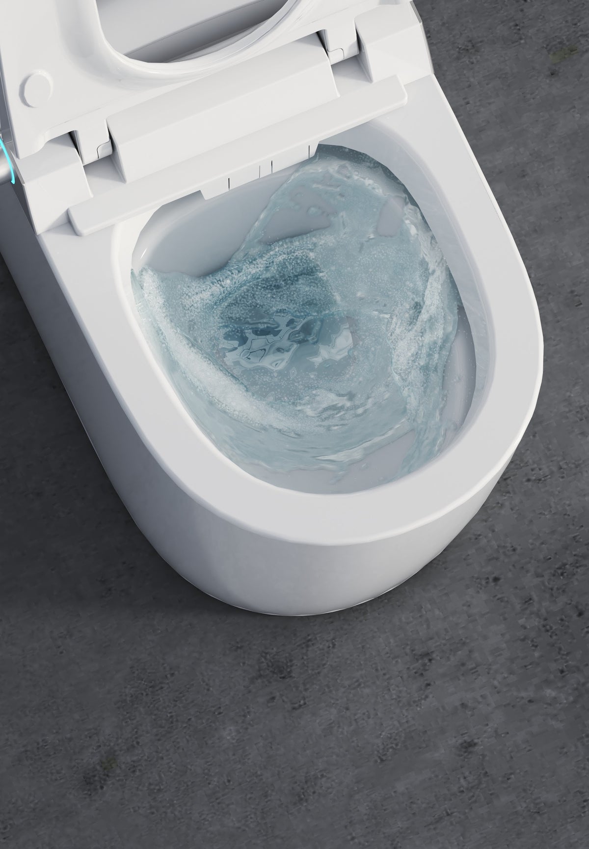 OSHONIC Aura Horizon X smart toilet, certified model LF715DW — side view