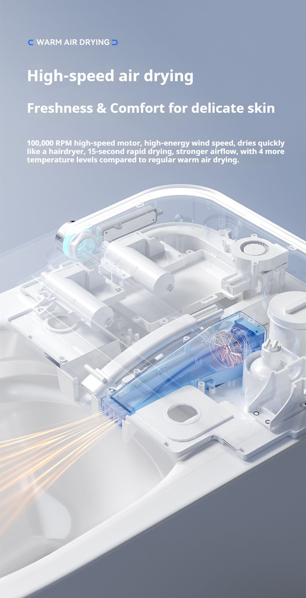 OSHONIC Aura Zenith smart toilet, certified model LF716CW — feature view