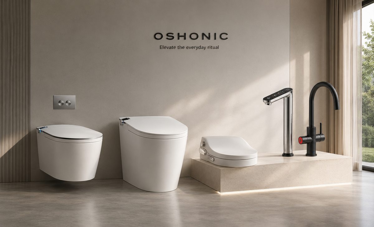 OSHONIC Oasis smart bidet lifestyle photograph